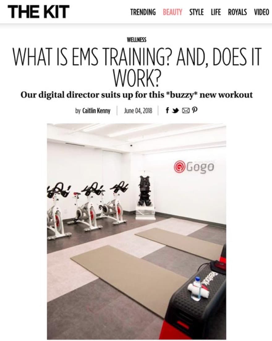GoGo Muscle Training featured in The Kit