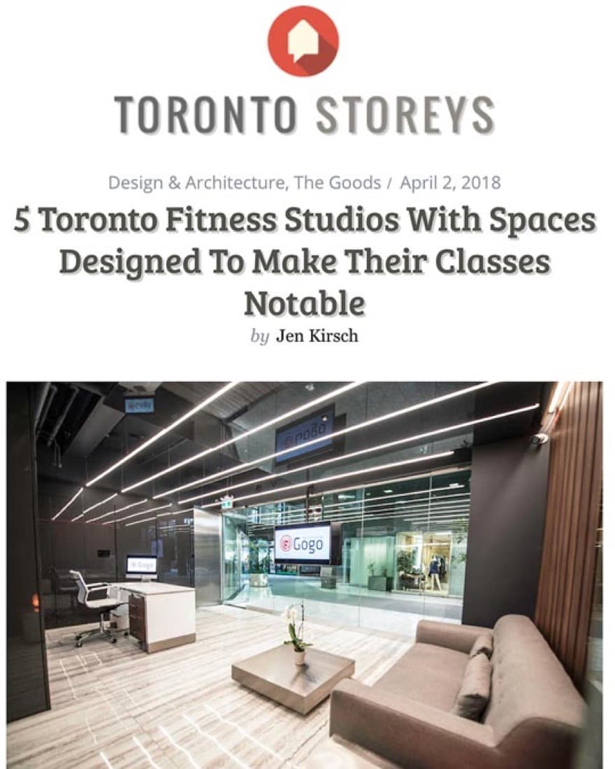 GoGo Muscle Training featured in Toronto Storeys
